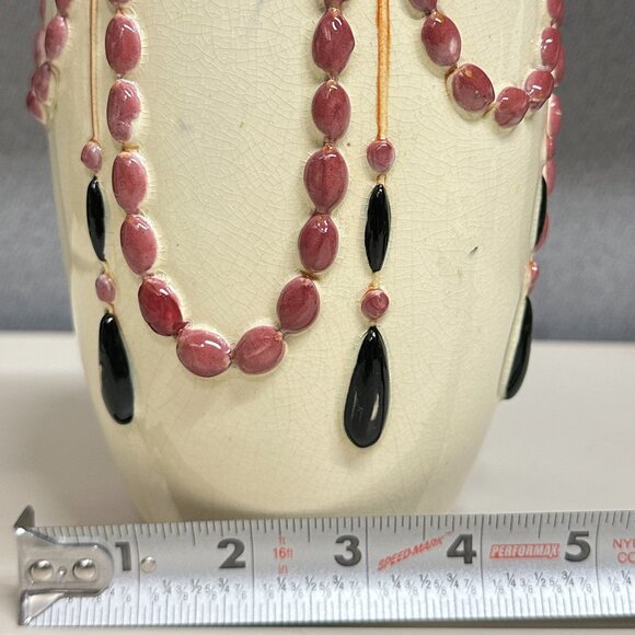 Pair of Antique 1920's Weller "Pearl" Art Vase Planter  7.25” Tall Beautiful - Picture 8 of 9